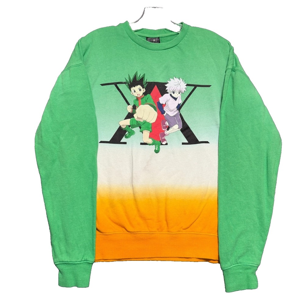 Hunter x Hunter Sweatshirt Men XS BoxLunch Anime Ombre Harajuku Streetwear Gamer